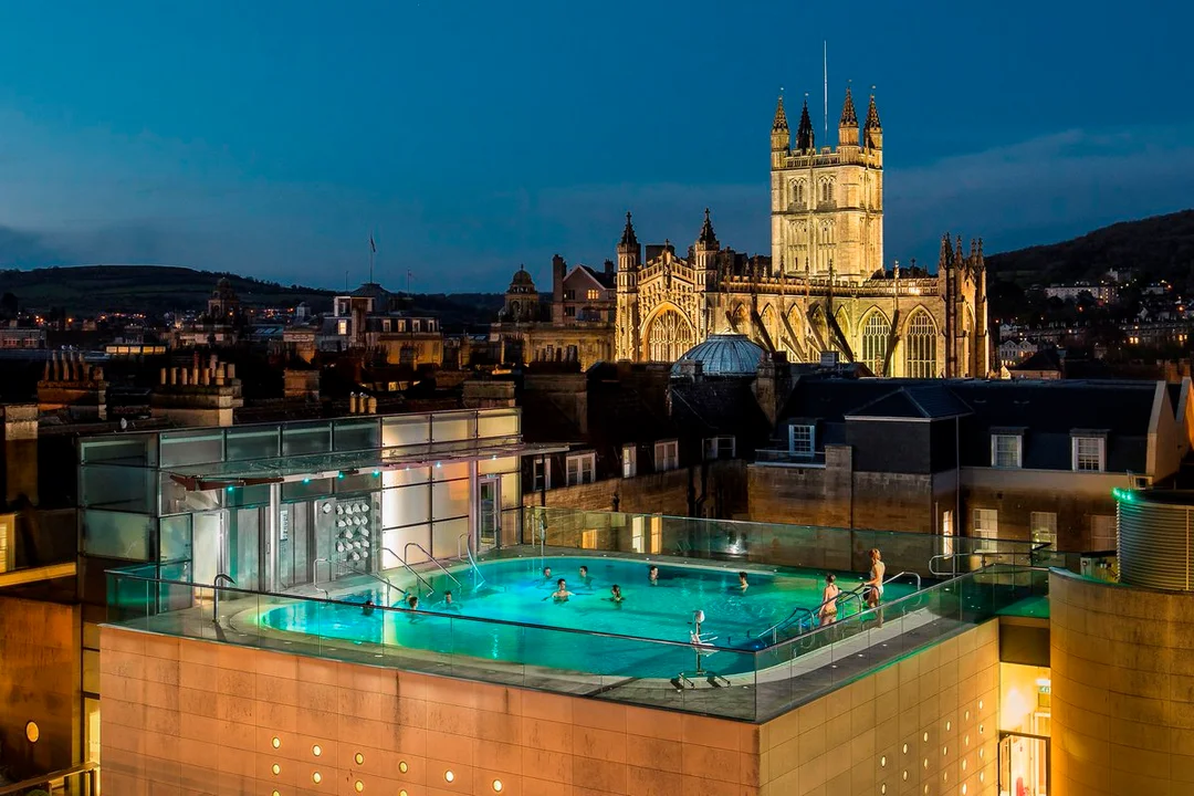 Thermae Bath Spa hen party activity in Bath