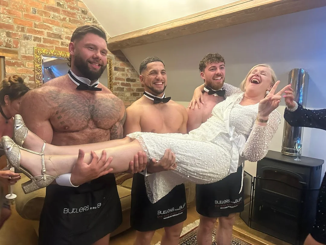 Butler in the Buff hen party activity in Bournemouth