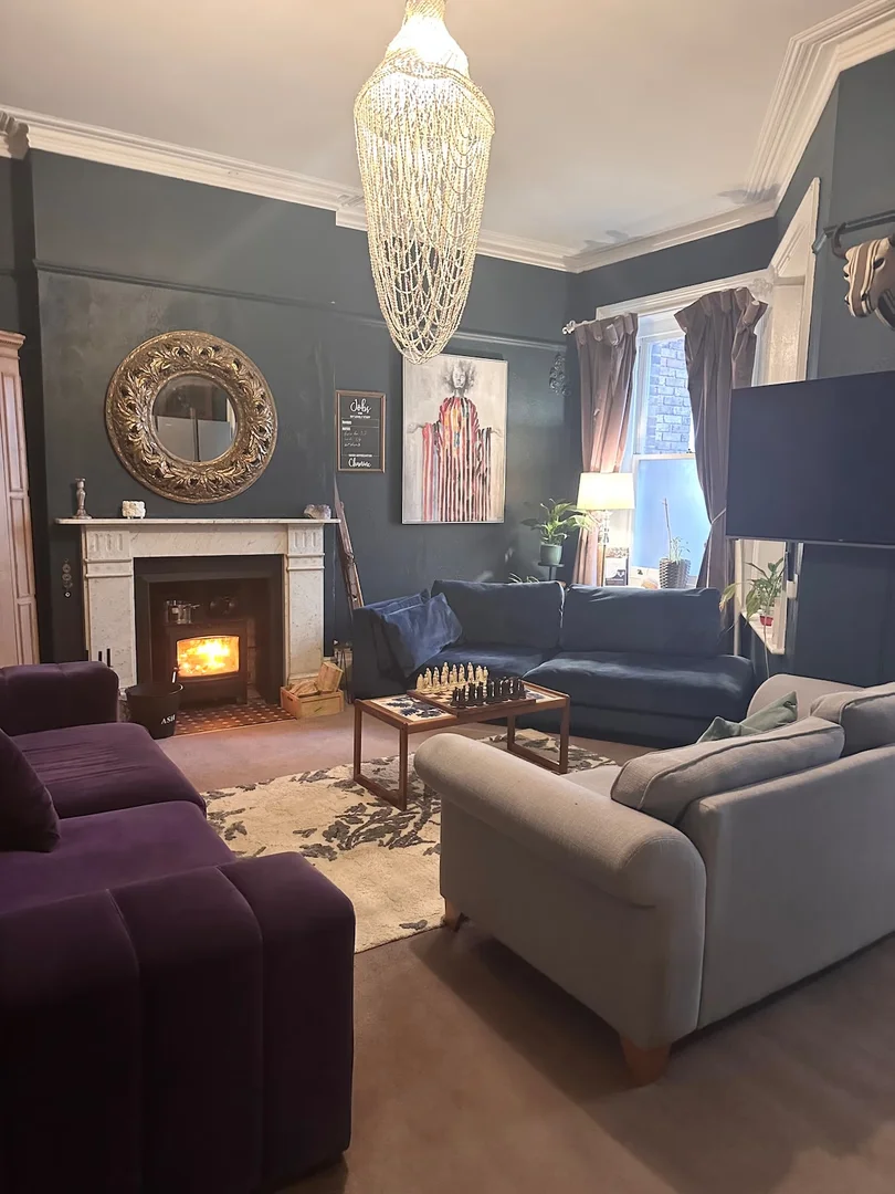 The stylish living area or garden of Boho Beachside Retreat, perfect for a hen party.