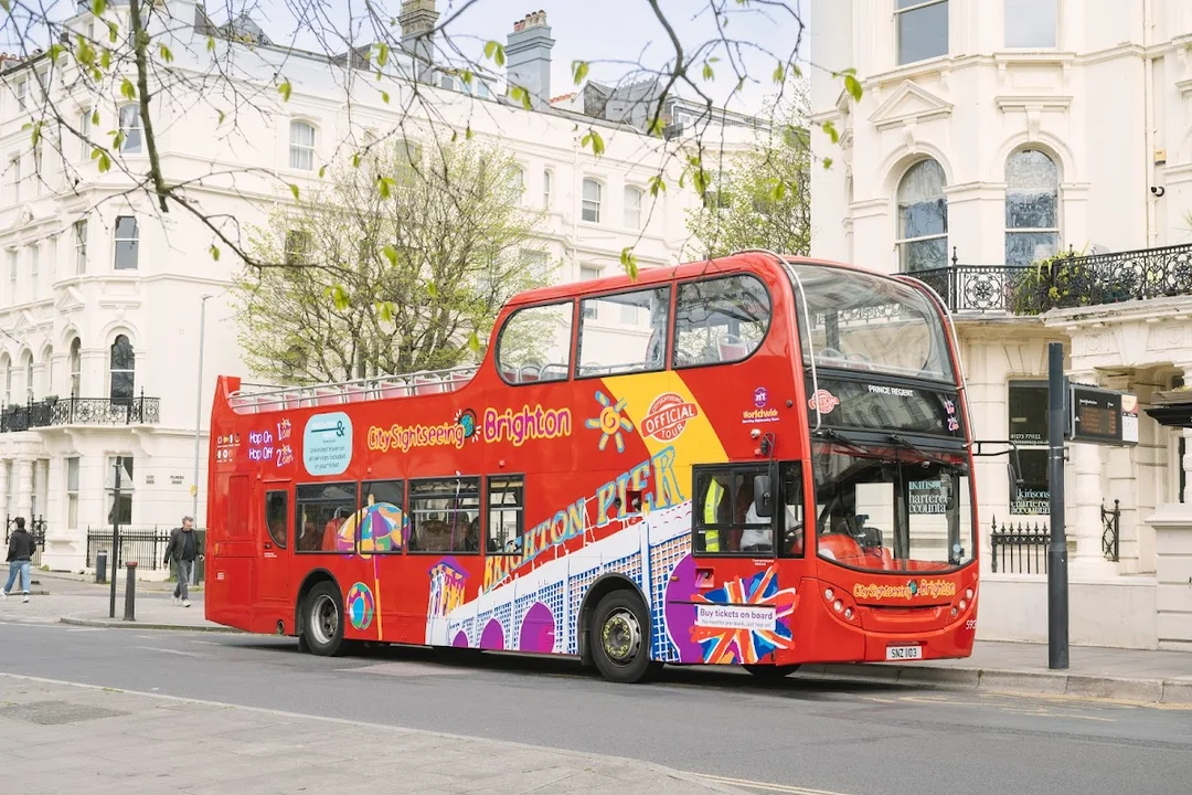 Hop on the iconic red bus for a whistle-stop tour of Brighton's best bits with your favorite hens.