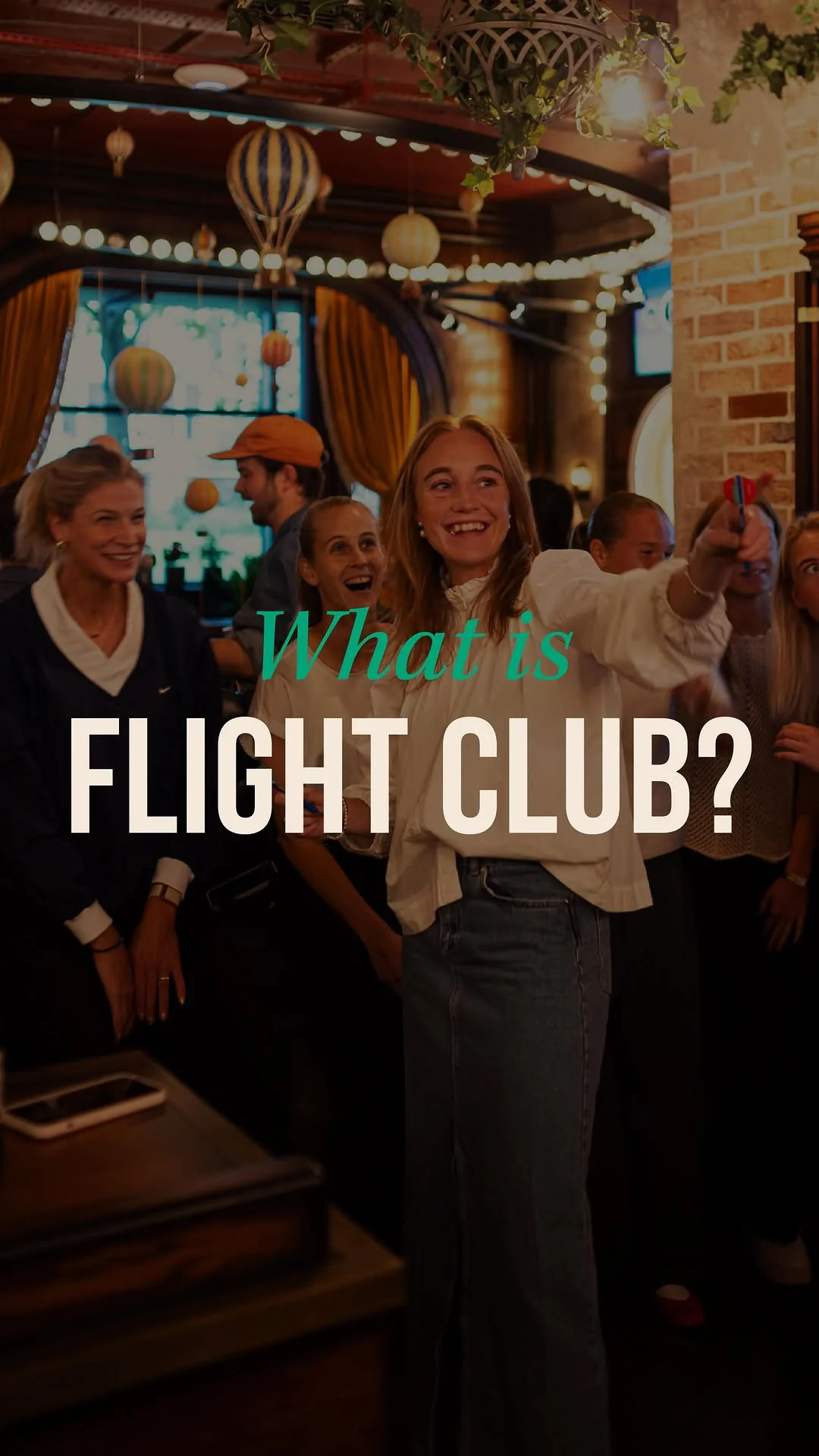 Flight Club hen party activity in London