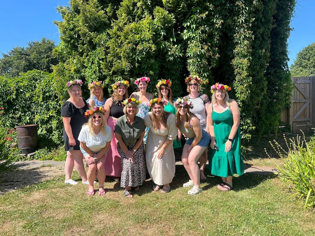 Glam Hatters hen party activity in Manchester
