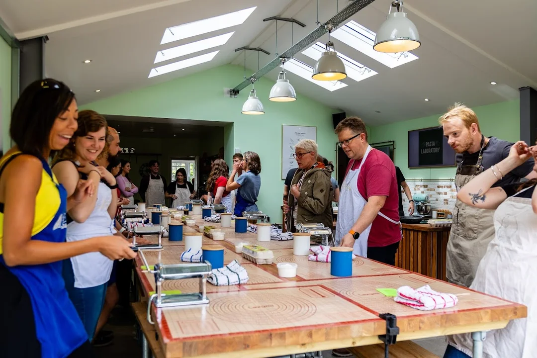 Pasta Laboratory hen party activity in Bath