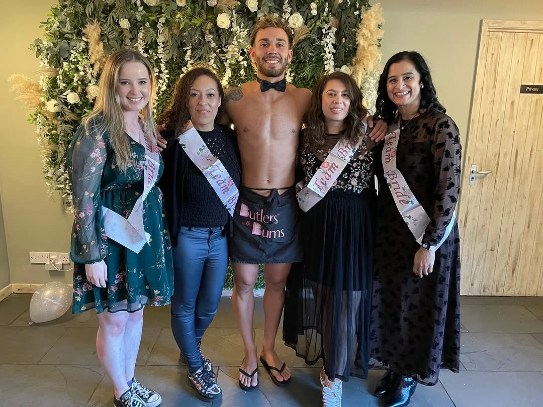 Butlers with Bums hen party activity in Bournemouth