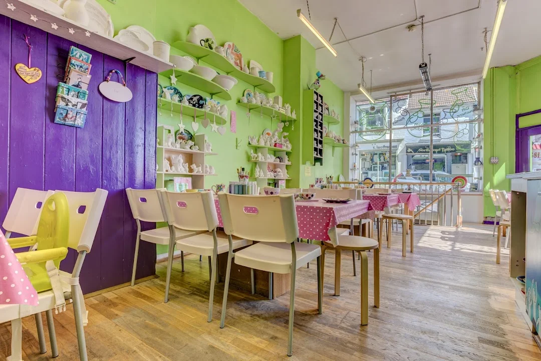Pottery Painting Cafe hen party activity in Brighton