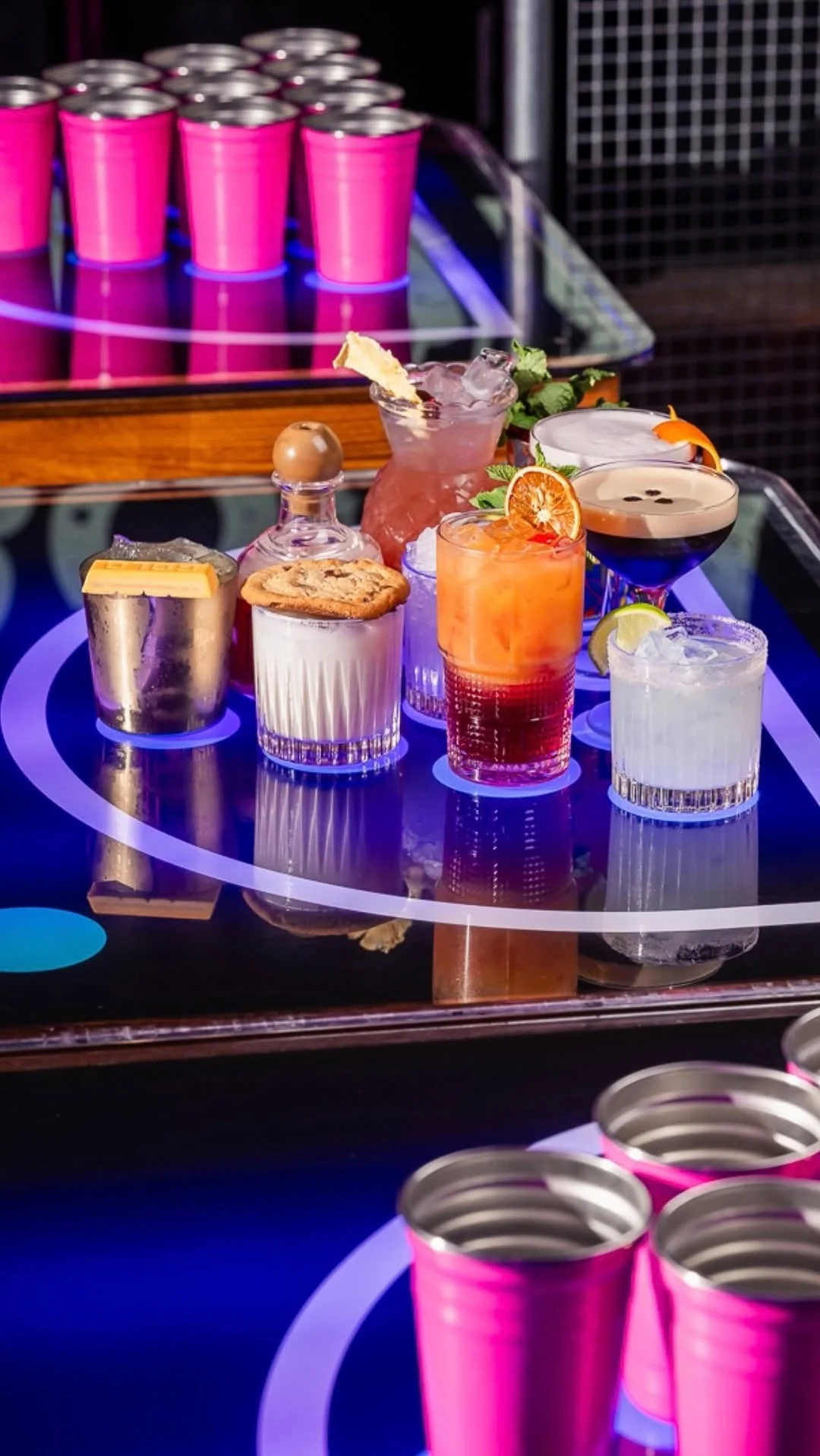 This Wednesday, May 13th. ALL DAY Happy Hour 🍸 Celebrate World Cocktail Day with 2-for-1 cocktails flowing all day long. 

*Selected venues only