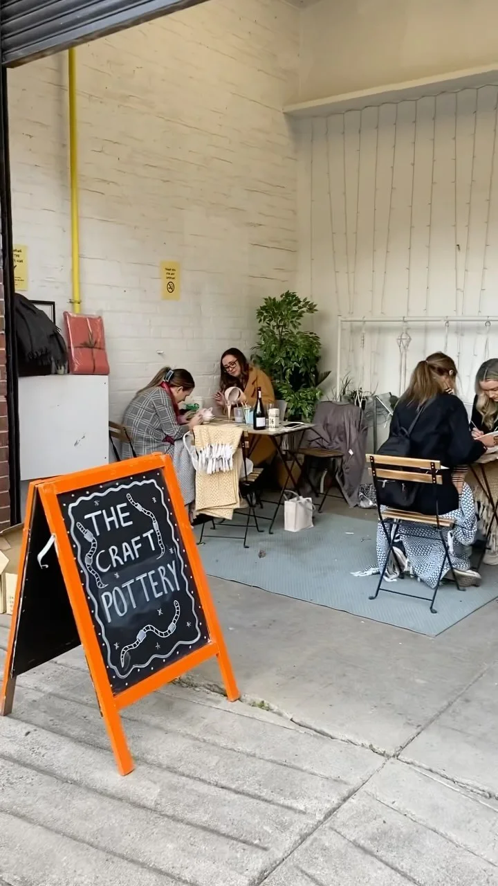 The Craft Pottery hen party activity in Glasgow