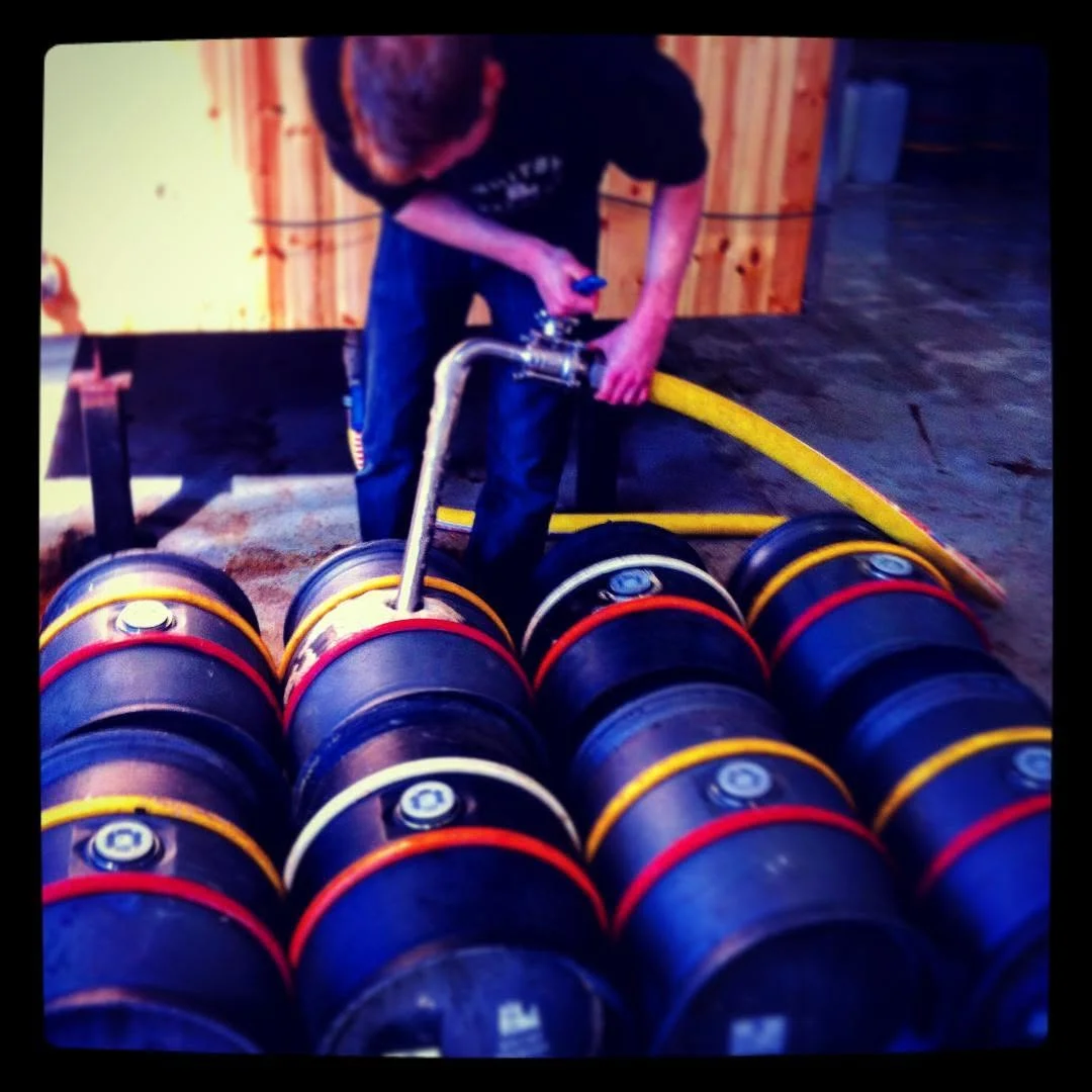 Racking off loads of our Black Death #stout earlier this week, getting ready for #whitbygothweekend. #WGW