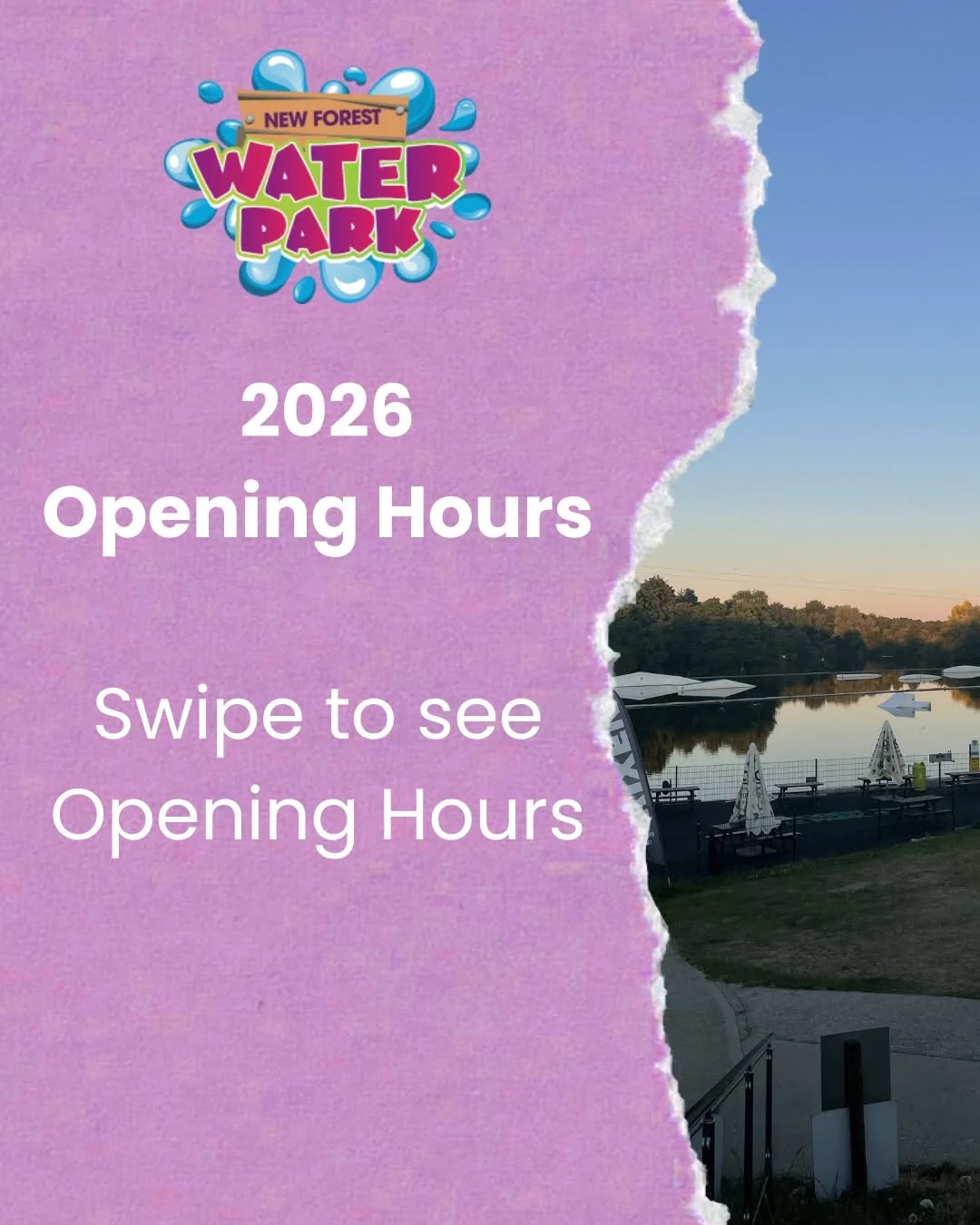 2026 Opening Hours ⏰
Swipe to see May - August Opening times ☀️🌊🐠⏰
#newforestwaterpark #funwithfamily #funwithfriends #schoolholidayfun