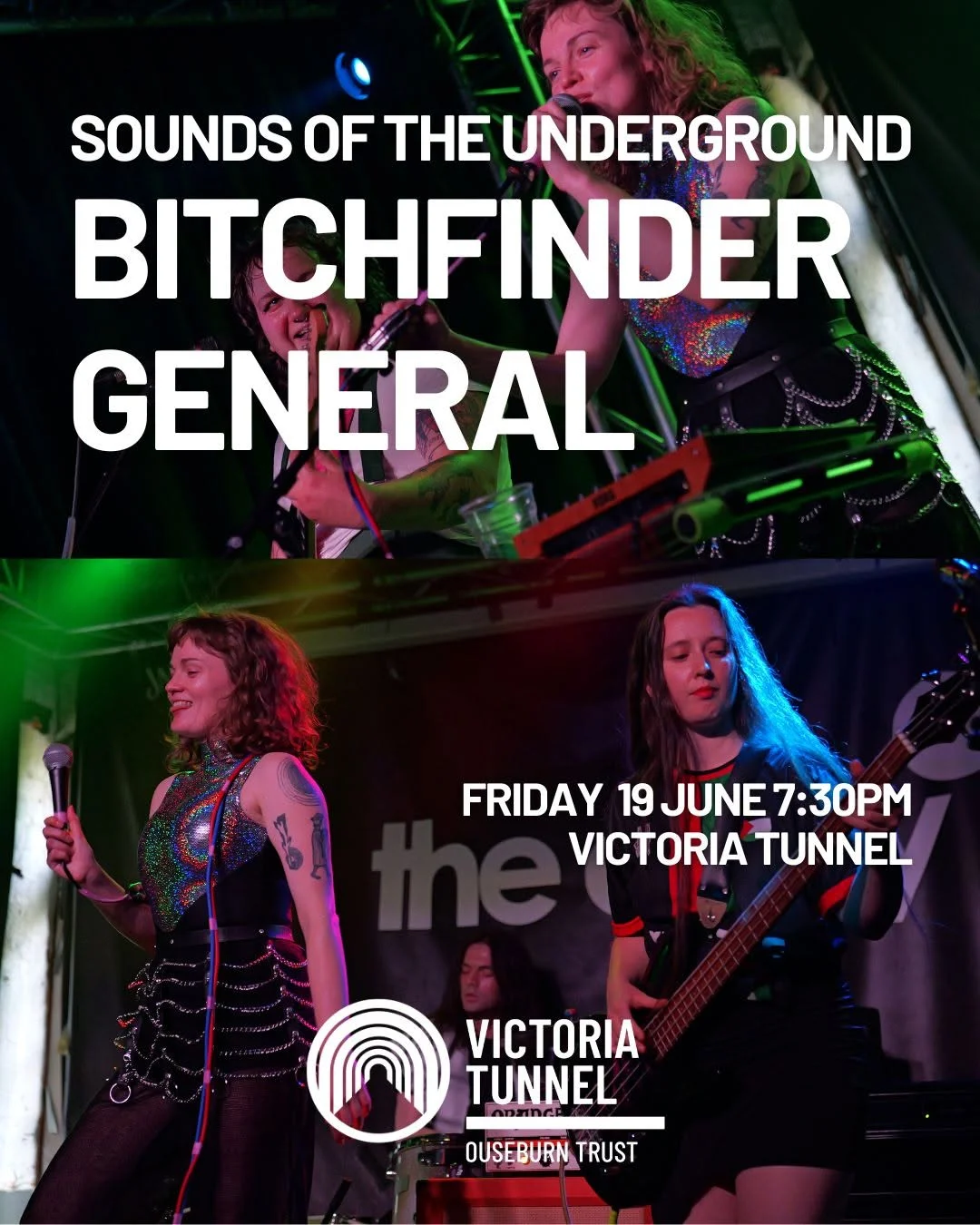 A tour group wearing hard hats exploring the historic underground Victoria Tunnel in Newcastle.