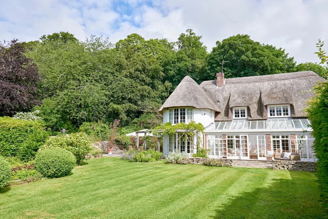 The stylish interior living space of a luxury lodge near Weymouth, perfect for a hen party.